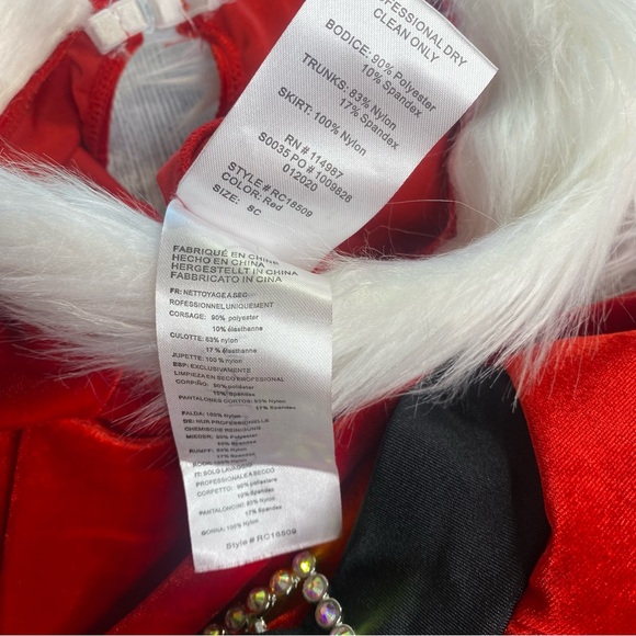 Christmas Santa Dance costume child small - Picture 10 of 15